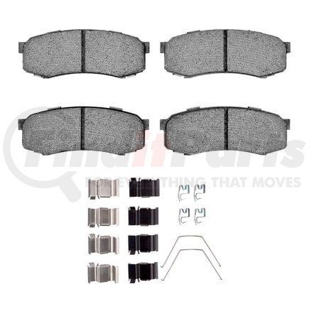 Dynamic Friction Company 1400-0606-01 Ultimate Duty Performance Brake Pads and Hardware Kit