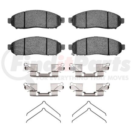 Dynamic Friction Company 1310-1094-01 3000 Ceramic Pads and Hardware Kit