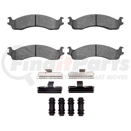 Dynamic Friction Company 1551-0655-01 5000 Advanced Pads - Semi-Metallic and Hardware Kit