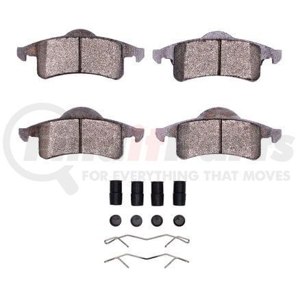 Dynamic Friction Company 1551-0791-01 5000 Advanced Pads - Semi-Metallic and Hardware Kit