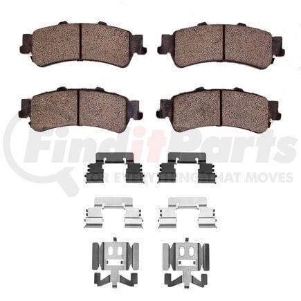 Dynamic Friction Company 1551-0792-01 5000 Advanced Pads - Ceramic and Hardware Kit