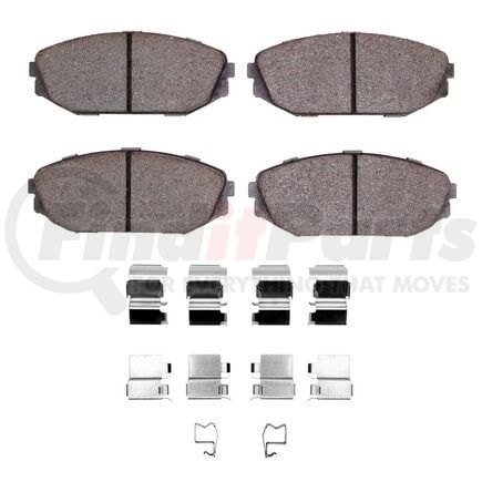 Dynamic Friction Company 1551-0793-01 5000 Advanced Pads - Ceramic and Hardware Kit