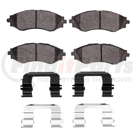 Dynamic Friction Company 1551-0797-01 5000 Advanced Pads - Ceramic and Hardware Kit