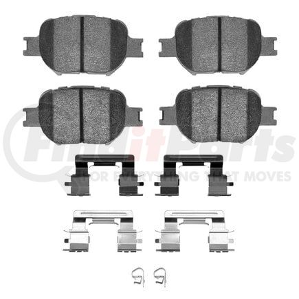 Dynamic Friction Company 1551-0817-01 5000 Advanced Pads - Ceramic and Hardware Kit