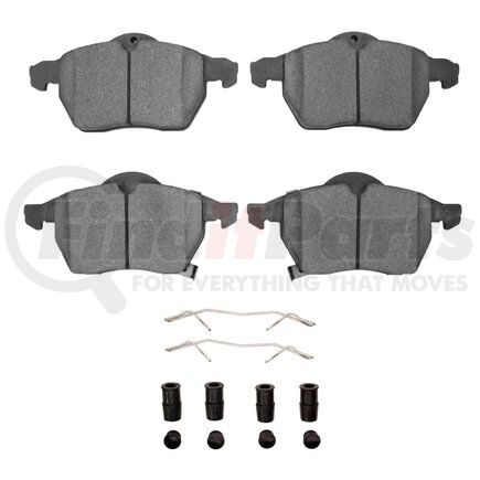 Dynamic Friction Company 1551-0819-01 5000 Advanced Pads - Low-Metallic and Hardware Kit
