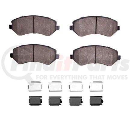Dynamic Friction Company 1551-0856-01 5000 Advanced Pads - Semi-Metallic and Hardware Kit