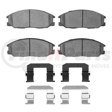 Dynamic Friction Company 1551-0864-01 5000 Advanced Pads - Ceramic and Hardware Kit