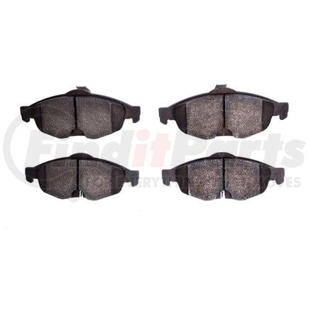 Dynamic Friction Company 1551-0869-00 5000 Advanced Brake Pads - Semi Metallic