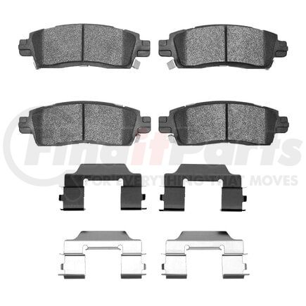 Dynamic Friction Company 1551-0883-01 5000 Advanced Pads - Ceramic and Hardware Kit