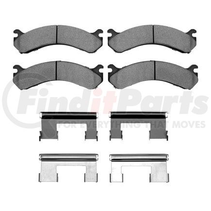 Dynamic Friction Company 1551-0909-01 5000 Advanced Pads - Ceramic and Hardware Kit