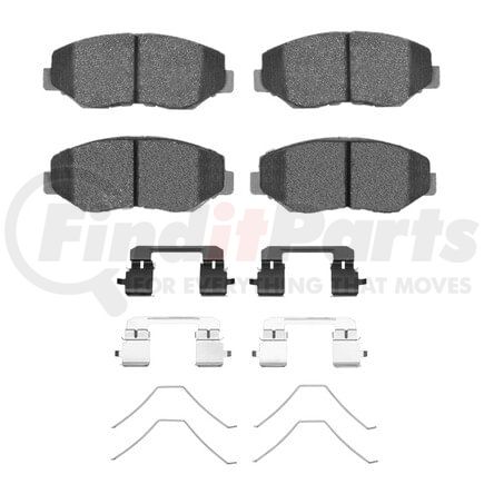 Dynamic Friction Company 1310-0914-03 3000 Ceramic Pads and Hardware Kit