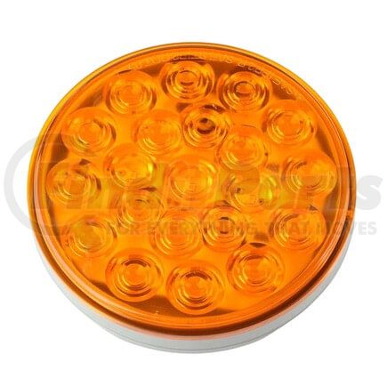 Mack 1000-STT55AL Brake/Tail/Turn Signal Light - 4 in. Round LED, 21 Diodes, Amber