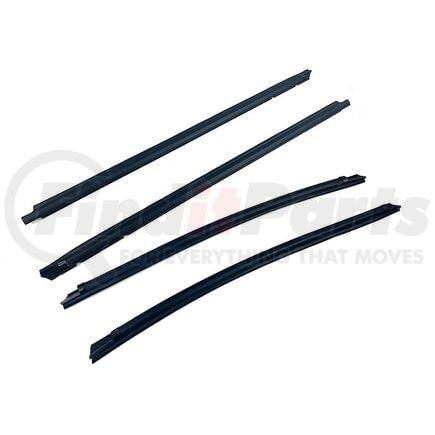 Fairchild KT2038 Outer Belt Weatherstrip 4 pc Kit Front & Rear, Driver and Passenger Side