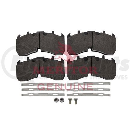 Meritor KIT2252L2CG2 Disc Brake Pad Set - Twin Piston, 4 1/4 in. Height, 8 1/2 in. Width, MA9300 (EX225L, 1370)