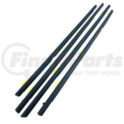 Fairchild KH2003 4-PC Front and Rear Outer Belt Weatherstrip Kit for 2001-2005 Honda Civic