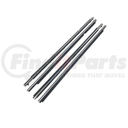 Fairchild KT2044 4-PC Front and Rear Outer Belt Weatherstrip Kit for 2007-13 Toyota Corolla, Chrome Black
