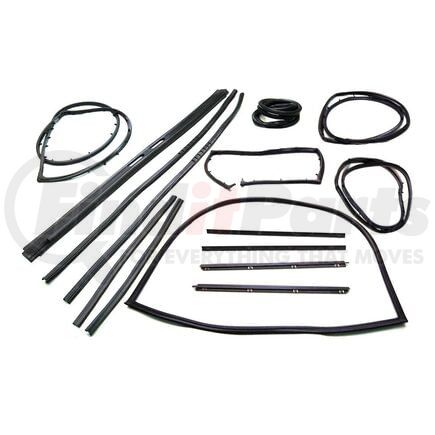 Fairchild KD4001 Door Window Belt Weatherstrip Kit - 15 Pcs., for 1976-1986 Classic Jeep CJ5