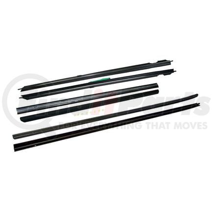 Fairchild KF4073 Door Window Belt Weatherstrip - with Door Moldings, for 1988-1993 Ford Mustang