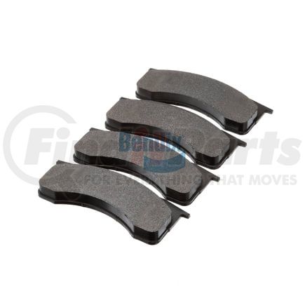 Bendix E11107690 Formula Blue™ Hydraulic Brake Pads - Heavy Duty Extended Wear, With Shims, Front or Rear, 7636-D769, 7636-D1032 FMSI