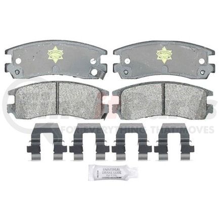 Raybestos ATD698P Brake Parts Inc Raybestos Police Overstock Metallic Disc Brake Pad Set