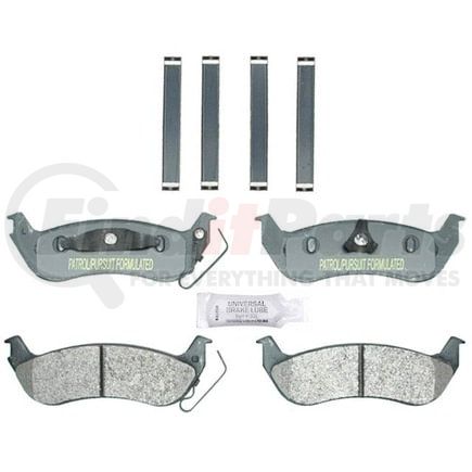 Raybestos ATD932P Brake Parts Inc Raybestos Police Overstock Metallic Disc Brake Pad Set