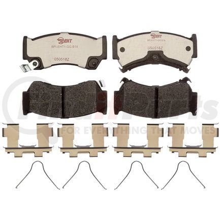 Raybestos EHT668H Raybestos Element3 Hybrid Brake Pad Set