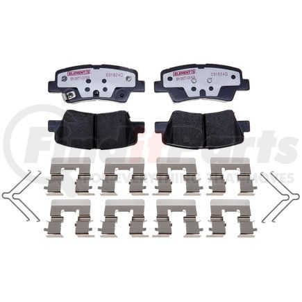 Raybestos EHT1813H Raybestos Element3 Hybrid Brake Pad Set