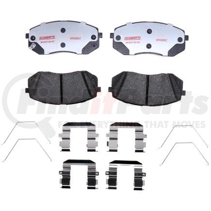 Raybestos EHT1855AH Raybestos Element3 Hybrid Brake Pad Set