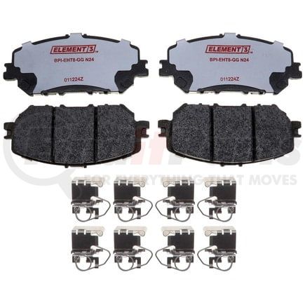 Raybestos EHT2375H Raybestos Element3 Hybrid Brake Pad Set
