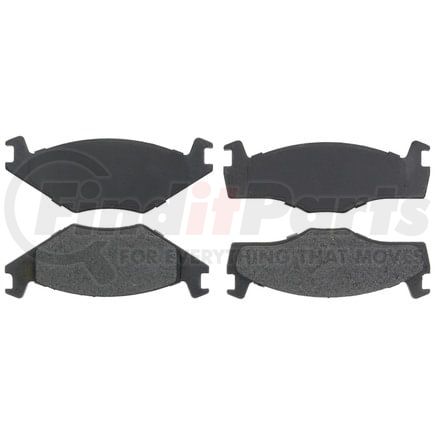 Raybestos PGD280A Brake Parts Inc Raybestos Element3 Overstock Organic Disc Brake Pad Set