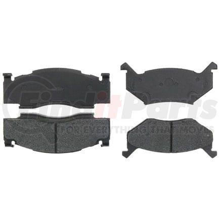 Raybestos PGD84R Brake Parts Inc Raybestos Element3 Overstock Organic Disc Brake Pad Set