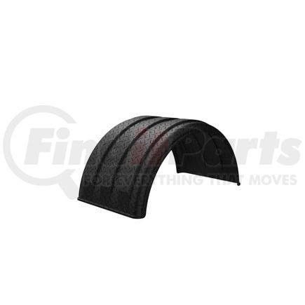 Minimizer 10001750 Dual Fender for 16.5 Tire Diamond Plate Black