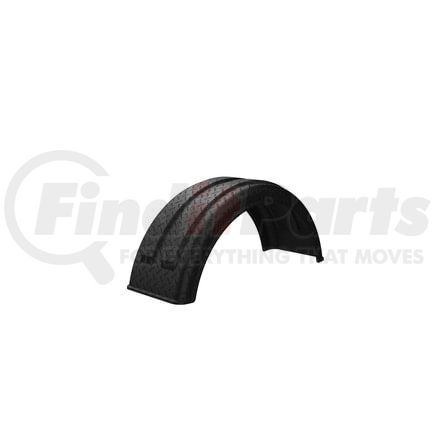 Minimizer 10001760 Single Fender for 16.5 Tire Diamond Plate Black