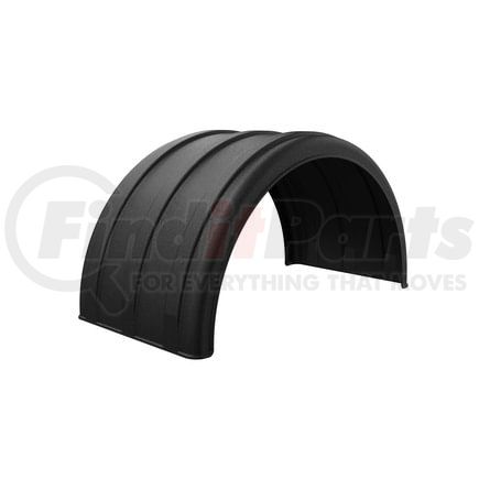 Minimizer 10001909 One Piece Single Axle Fender Black