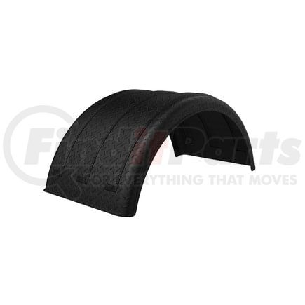 Minimizer 10001871 Dual Fender for 22.5 Tire Diamond Plate Black