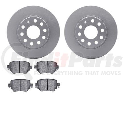 Dynamic Friction Company 4602-74025 Geospec Rotors with 5000 Euro Ceramic Brake Pads