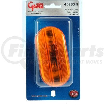 Grote 452635 Two-Bulb Oval Pigtail-Type Clearance / Marker Light - Optic Lens, Multi Pack