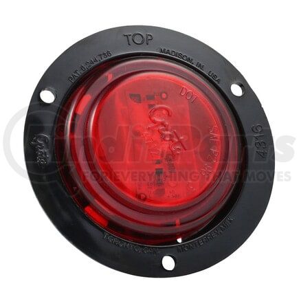 Grote 47202 2.5" Red, SNOVA LED MKR LMP, BLCK FLNG MNT