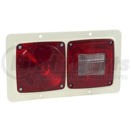 Grote 51192 Trailer Light - Small, Red, Left, Recessed Mount