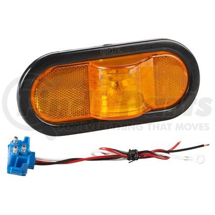 Grote 52253 Economy Oval Side Turn Marker Lights, Amber Kit (52193 + 92420 + 67090)