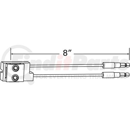 Grote 66982 Clearance Marker Pigtails, Ground Return, 8" Wire