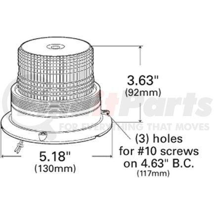 Grote 77103 Mighty Mini Strobe Light - Single Flash