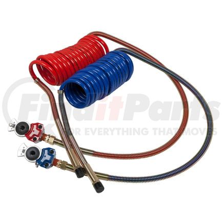 Grote 81001540HGH 15' Air Coiled Set w/ 12" Leads And Brass Handle With Red/Blue Glad Hands