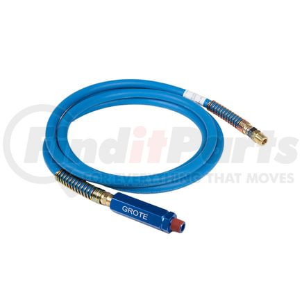 Grote 810112BGB 12', Blue Rubber Air Hose With Blue Anodized Grip