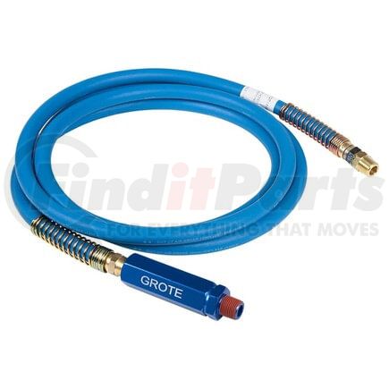 Grote 810115BGB 15', Blue Rubber Air Hose With Blue Anodized Grip