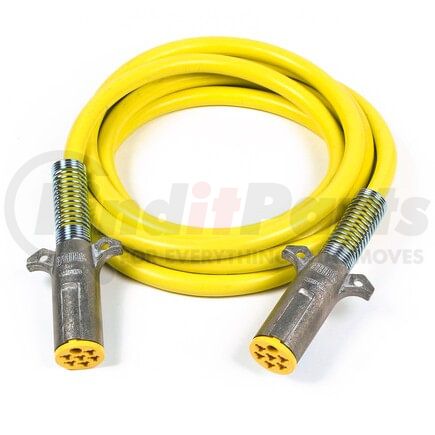 Grote 812015S Iso Straight Cord 15', w/ 12" Leads, Yellow Cable