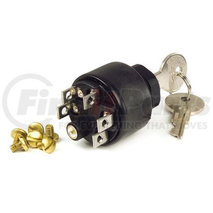 Grote 822306 Switch, Ignition, Marine, 3 Position, With Push To Choke, Pk 1