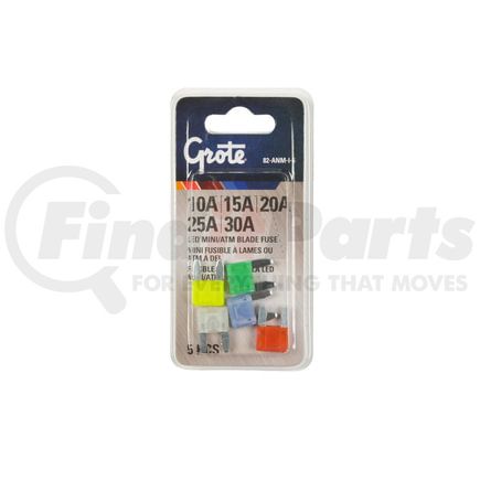 Grote 82ANMI5 Miniature Blade, LED Fuse Assortment, 5 Pk