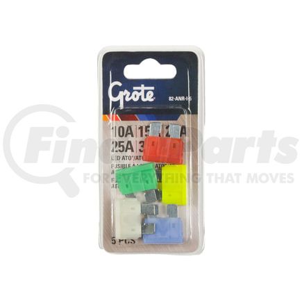 Grote 82ANRI5 STANDARD BLADE, LED FUSE ASSORTMENT, 5 PK