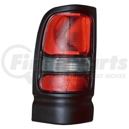 Grote 855825 Brake / Tail Light Combination Lens - Rectangular, Red and Clear, Left